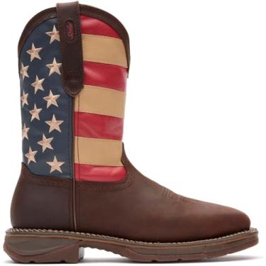 Imagem de Durango Bota masculina DB020 Western, Marrom escuro e bandeira da União, 42