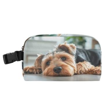 Imagem de TSENQUE Lancheira personalizada para cães Airedale Terrier para mulheres, meninas, lancheira masculina e infantil, lancheira para trabalho, pequena bolsa térmica para meninos
