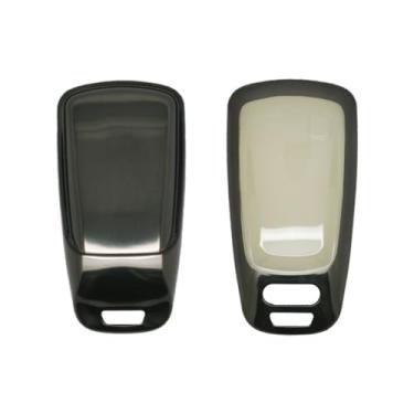 Imagem de SEGADEN Capa protetora para chave de PC, cor metálica, compatível com Audi A4 A5 Q5 SQ5 TT Smart Remote Key Fob 3 4 botões SV9826 titânio preto