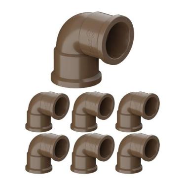 Imagem de Kit 7 Joelho Soldável 25mm 90 Tigre