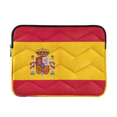 Imagem de Joitme Bolsas de trabalho femininas pretas Swinging Moon Ivy, bolsas de laptop de 13 a 13,3 polegadas para mulheres, pastas de laptop para homens, bandeira espanhola, grande