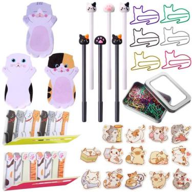 Imagem de Conjunto de papelaria Outus Cat Material de escritório para amantes de