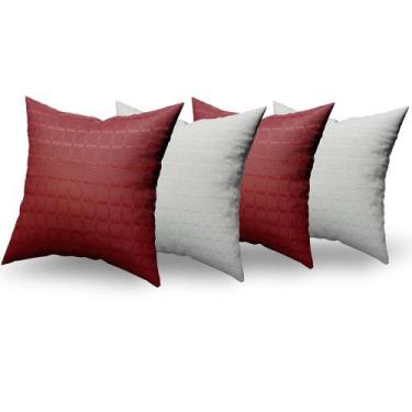 Imagem de Almofadas Decorativas 4 Unidades Com Ziper e Refil Silicone - RT MAGAZ