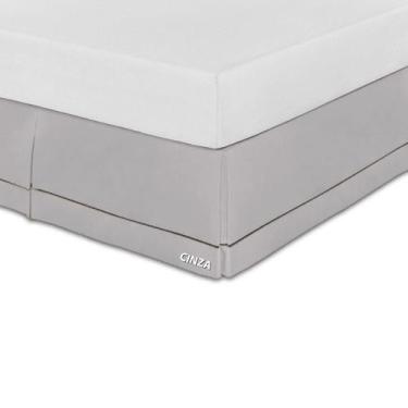 Imagem de Saia Box Queen 200 Fios Ponto Palito  100% algodao - Rafaloro, Cinza