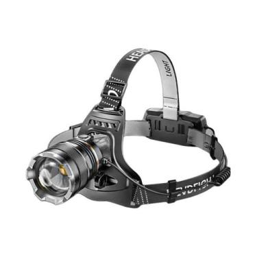 Imagem de Lanterna De Cabeça LED Recarregável De Alta Potência XHP90 Com Feixe D