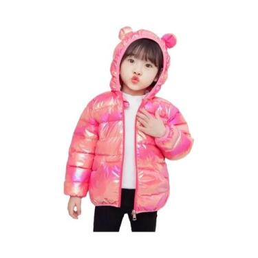 Imagem de Jaqueta Leve Com Capuz Para Meninos E Meninas, Casaco Colorido E Quent