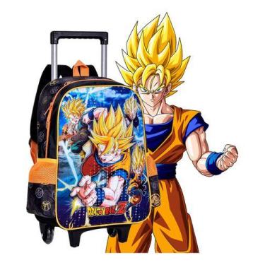 Imagem de Mochila De Rodinhas Escolar Infantil Dragon Ball Z Cliostyle - Clio St