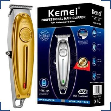 Imagem de Máquina De Cortar Cabelo Acabamento Profissional Kemei 1949