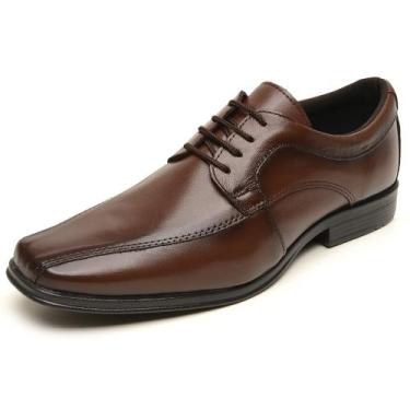 Imagem de Sapato Social Masculino Marrom Couro DIfranca - 911, 42