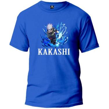 Imagem de Camisetas masculinas moda infantil coleção kakashi preços promocionais