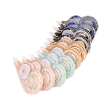 Imagem de MERIGLARE 10 peças de fita corretiva com dispensador, resistente a rasgos, limpeza rápida e fácil de usar para diário e planejador de caligrafia, Múltiplos