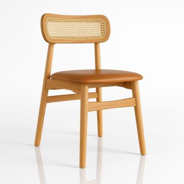 Imagem de Cadeira De Jantar Rainer Caramelo