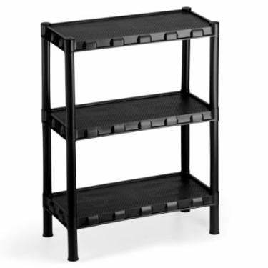 Imagem de Estante Prateleira Organizadora de Plástico Modular Multiuso para Cozinha e Quarto Sapateira (3 Prateleiras)