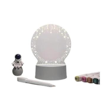 Imagem de Luminária De Mensagem LED 3D Em Acrílico Para Quarto, Lâmpada Noturna 