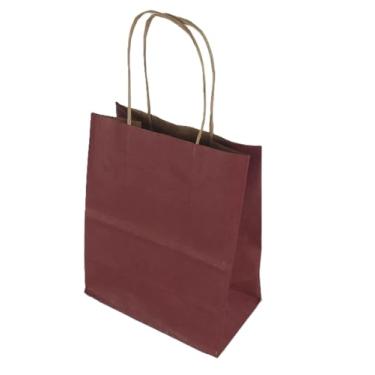 Imagem de Sacola LC Liso Papel Kraft Natural Alça Natural 13,5x8x16 c/10un (Marsala)