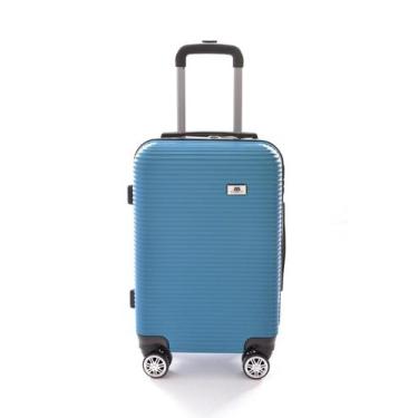Imagem de Mala de Viagem Média 65x42x26 Em Abs C/ Rodinhas 360º - EAGLE, Azul