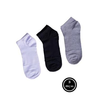 Imagem de Kit Meia Unissex Cano Curto Meias Soquete - c3 KIT 3 MEIA SOQUETE - MA