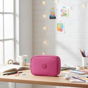 Imagem de Estojo Escolar Box Grande Organizador Com Divisória Unissex - Damix St