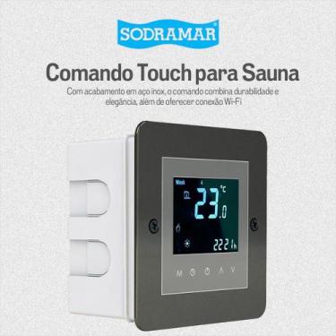 Imagem de Comando Digital Wifi P/ Sauna Compact Line 6 A 27kw Sodramar 220v