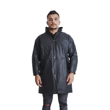 Imagem de Capa De Chuva Com Capuz PVC Forrado Resistente Proteção - Maicol, EXG