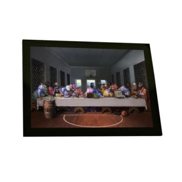 Imagem de Quadro Decorativo Grafite A Última Ceia Arte De Rua Banksy Decoração Poster Quarto Sala