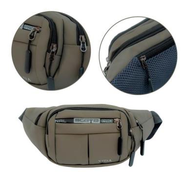 Imagem de Pochete masculina nova bolsa estilosa cintura motoqueiro multiuso - Yi
