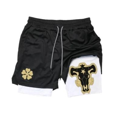 Imagem de Shorts De Ginástica 2 Em 1 De Secagem Rápida Para Homens, Para Treino,