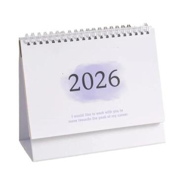 Imagem de Calendário De Mesa Grande 2026 Em Inglês, Planejador Anual, Lista De T