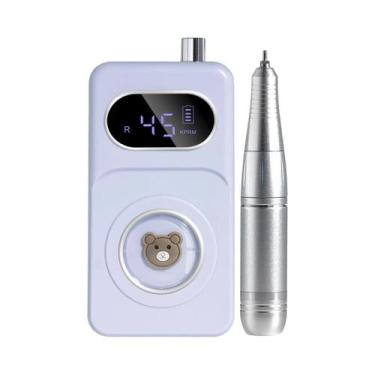 Imagem de Lixadeira Elétrica Recarregável De Baixo Ruído 45000RPM Para Unhas, Po