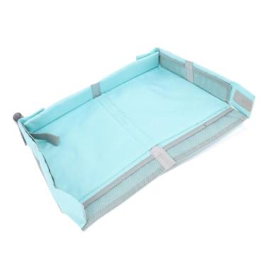 Imagem de ZJchao Organizador de Bandeja de Viagem Dobrável Capa de Mesa de Trem de Avião Portátil para Crianças e Adultos, Bandeja de Entretenimento Multifuncional para Brinquedos e Livros, Material de (Verde)