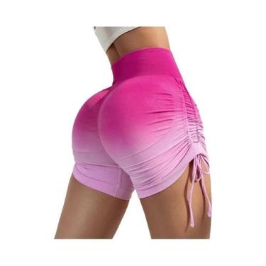 Imagem de Shorts De Yoga De Cintura Alta Para Mulheres, Leggings Sem Costura Par