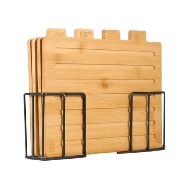 Imagem de Tábua de cortar alimentos, conjunto de 4 peças de preparação de refeição de - conjunto de tábuas de corte de carne de , para amigos da família, mulheres, casa, restaurante, café