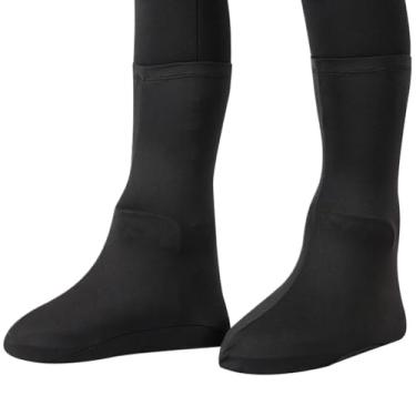 Imagem de Capas de sapato para chuva, protetores de botas elásticas reutilizáveis, capas impermeáveis para sapatos de chuva - para atividades ao ar livre, ciclismo, caminhada, trabalho, Preto, Refer to