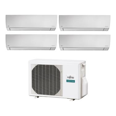 Imagem de Ar Condicionado Quadri Split Fujitsu Inverter 36.000 BTUs (Hi-Wall 4x 12.000 BTUs) Quente e Frio 220V