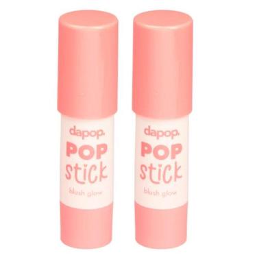 Imagem de Kit 2 Blush Glow Stick Com Manteiga De Karité Cor 4 - Dapop