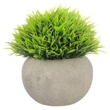 Imagem de Vasinho Cimento Queimado Suculenta Artificial Decoração Vaso - PGB, Mo