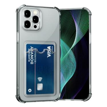 Imagem de AKABEILA Compatível com Samsung Galaxy A57 capa de telefone transparente fofa capa carteira TPU macia capa fina à prova de choque com compartimento para cartão preto
