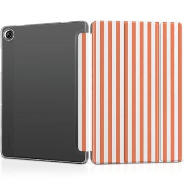 Imagem de MEEgoodo Capa para Samsung Galaxy Tab A9 Plus de 11 polegadas 2024 2023 (compatível com o modelo SM-X210/X216/X218), capas para tablet A9+ com textura de seda e capa traseira transparente de PC