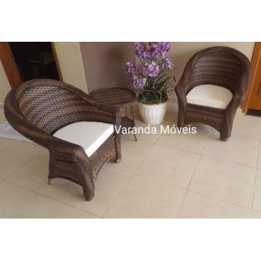 Imagem de Kit 2 Poltronas em Fibra Sintética Area Externa Interna - varanda move