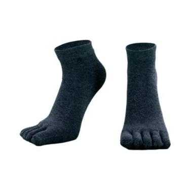 Imagem de Meias De Algodão Respiráveis Para Homens Com Cinco Dedos, Curtas, Para