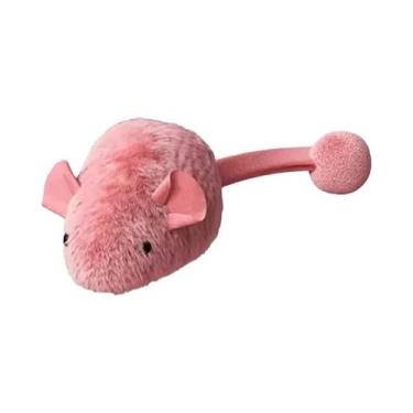 Imagem de Brinquedo Interativo De Pelúcia Fluorescente Para Gatos, Rato Com Visã