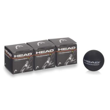 Imagem de Bola de Squash Head Tournament Preta - Pack com 3 Unidades