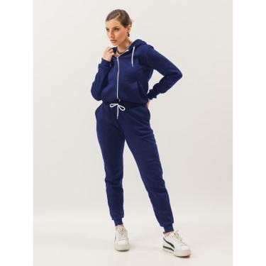 Imagem de Conjunto abrigo de Frio Outono Blusa e Calça Inverno Agasalho Touca-Feminino