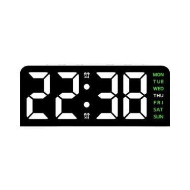 Imagem de Despertador Digital LED Com Alimentação USB E Luz Ambiente, 4 Níveis D