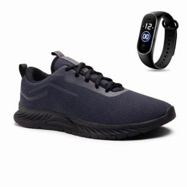 Imagem de Tênis Fittênis Masculino Esportivo Para Treino Academia Confortável Lançamento + Relogio-Masculino