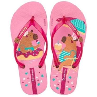 Imagem de Chinelo Infantil Menina Delicado Capivara Leve Ipanema Kids-Feminino