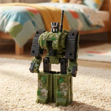 Imagem de Brinquedo Boneco Robô Guerreiro Herói Militar Com Acessórios - Genéric