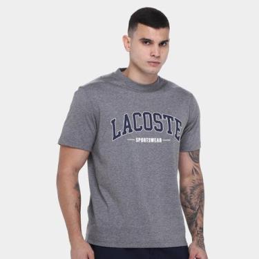 Imagem de Camiseta Lacoste Masculina, Grafite, M