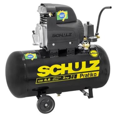 Imagem de Compressor De Ar 25 Litros 8,6 PCM 2HP 220v Schulz