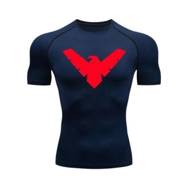 Imagem de Camiseta De Compressão Masculina De Secagem Rápida Para Corrida, Manga